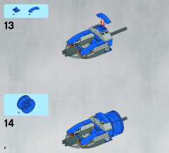 LEGO 9499 instructions page 8 – build guide