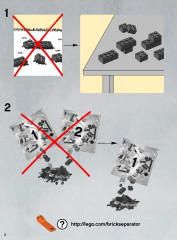 LEGO 9500 instructions page 2 – build guide