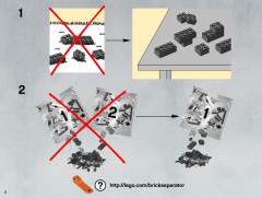 LEGO 9516 instructions page 2 – build guide