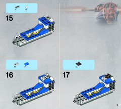 LEGO 9525 instructions page 9 – build guide