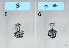 LEGO 9676 instructions page 5 – build guide