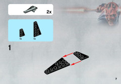 LEGO 9676 instructions page 7 – build guide