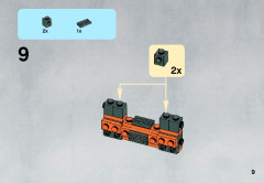 LEGO 9678 instructions page 9 – build guide
